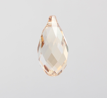 Swarovski crystal golden shadow briolette pendant